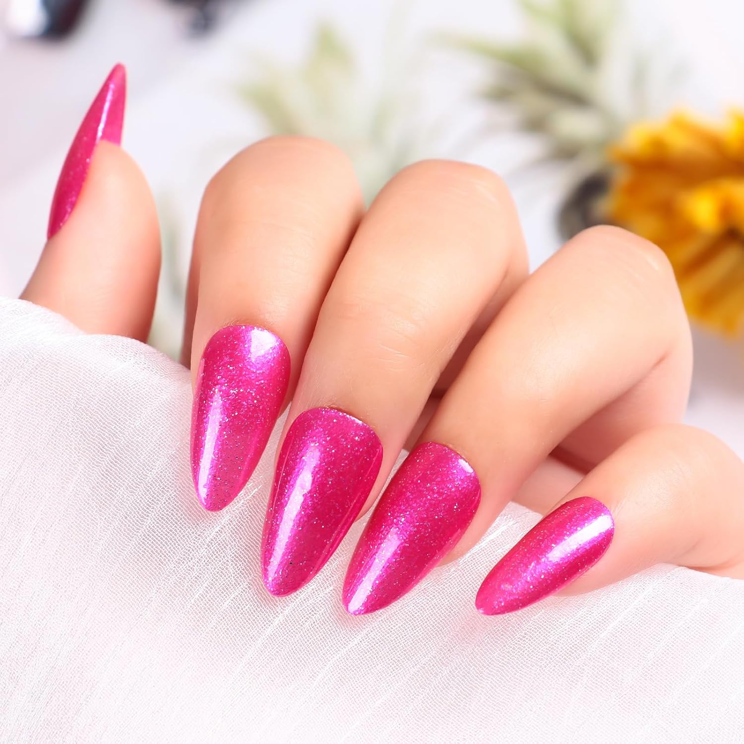 Major Dijit Quick Dry Nail Polish Pearl Magenta Pink Summer Nail Lacquer for Nail Art Regular Nail Polish 0.41 fl oz.-Velvo Beauty