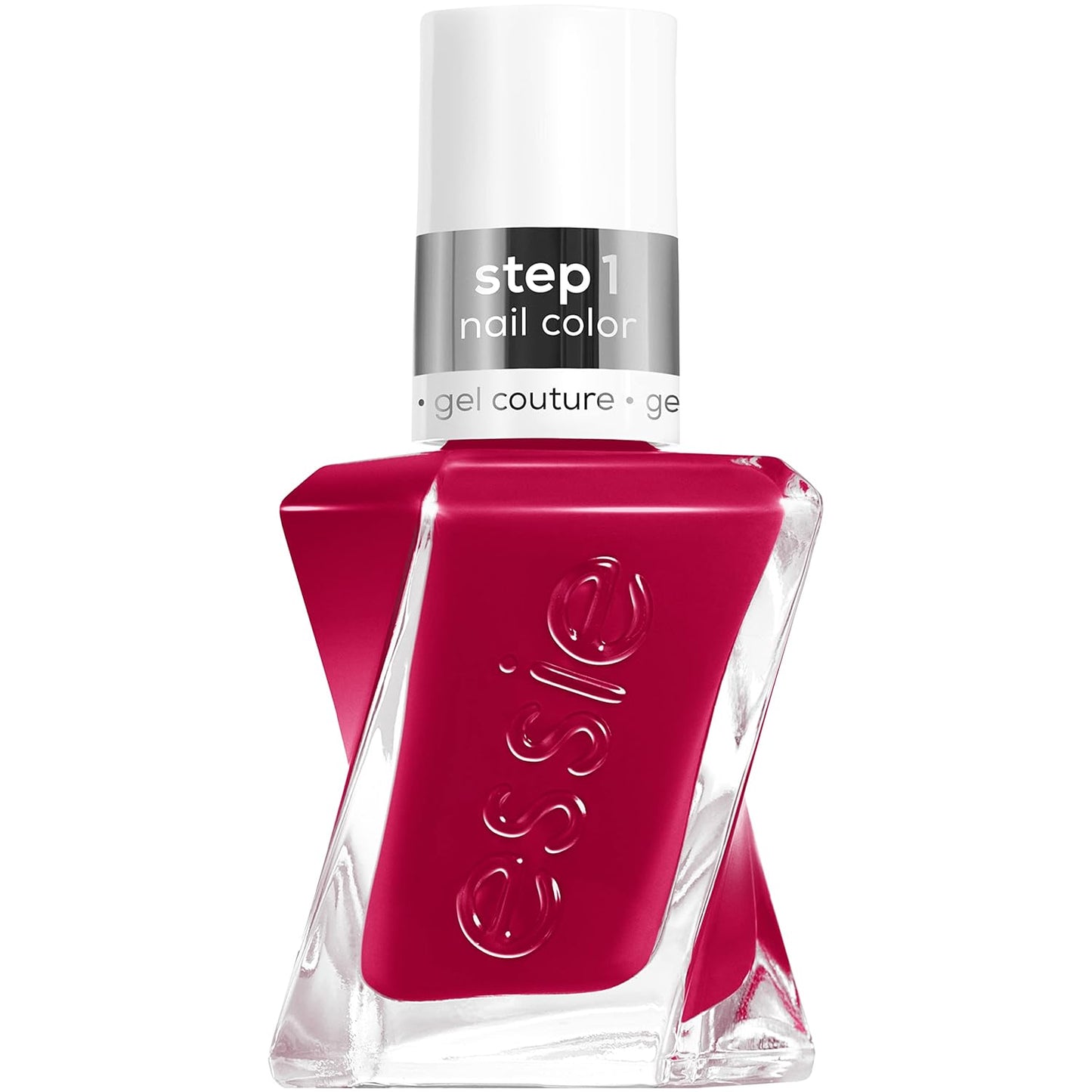 essie Gel Couture Nail Polish, Long-Lasting Deep Magenta Nail Polish, Vegan, Chevron Trend, 0.46 fl oz-Velvo Beauty