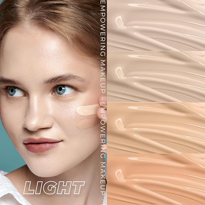 LAMEL OhMy Clear Face Full Coverage Foundation - Acne Coverage - Salicylic Acid & Tea Tree Extract - Dewy & Flawless Finish - Sensitive Skin Care - Organic & Oil-Free - 401, 1.35 fl.oz-Velvo Beauty