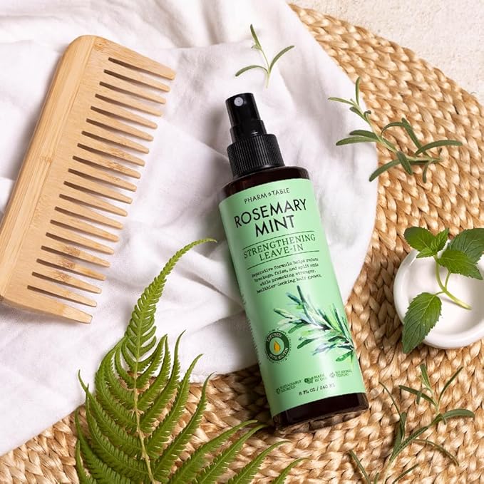 Leave In Conditioner Spray - Rosemary & Mint Scalp Treatment - Anti-Dandruff and Dry & Itchy Scalp treatment, Hydrating & Medicated Formula for Psoriasis and Scalp Care - Detangles & Nourishes Hair.-Velvo Beauty