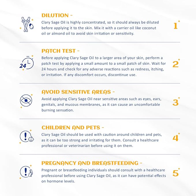 HIQILI 1 Fl Oz Clary Sage Oil Essential Oil, 100% Pure Undiluted for Diffuser, Aromatherapy - 30ml-Velvo Beauty