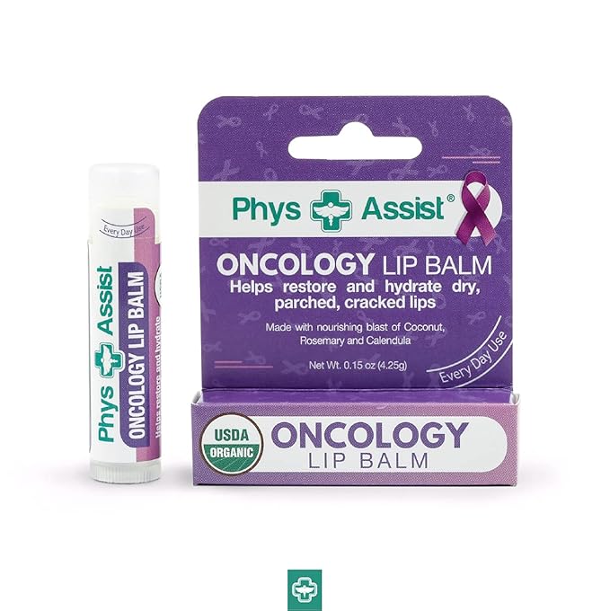 Oncology Lip Balm USDA Organic, Hydrate Dry, Parched Lips. Moisturizing -3 Pack-Velvo Beauty