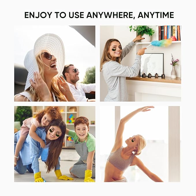 Under Eye Mask Moisturizing Eye Mask Patches,60PCS Eye Treatment Mask Cooling Under Eye Pads for Brightening Repairing and Refreshing Your Skin Under Eye Mask, Beauty Skin Care Gift (black)-Velvo Beauty