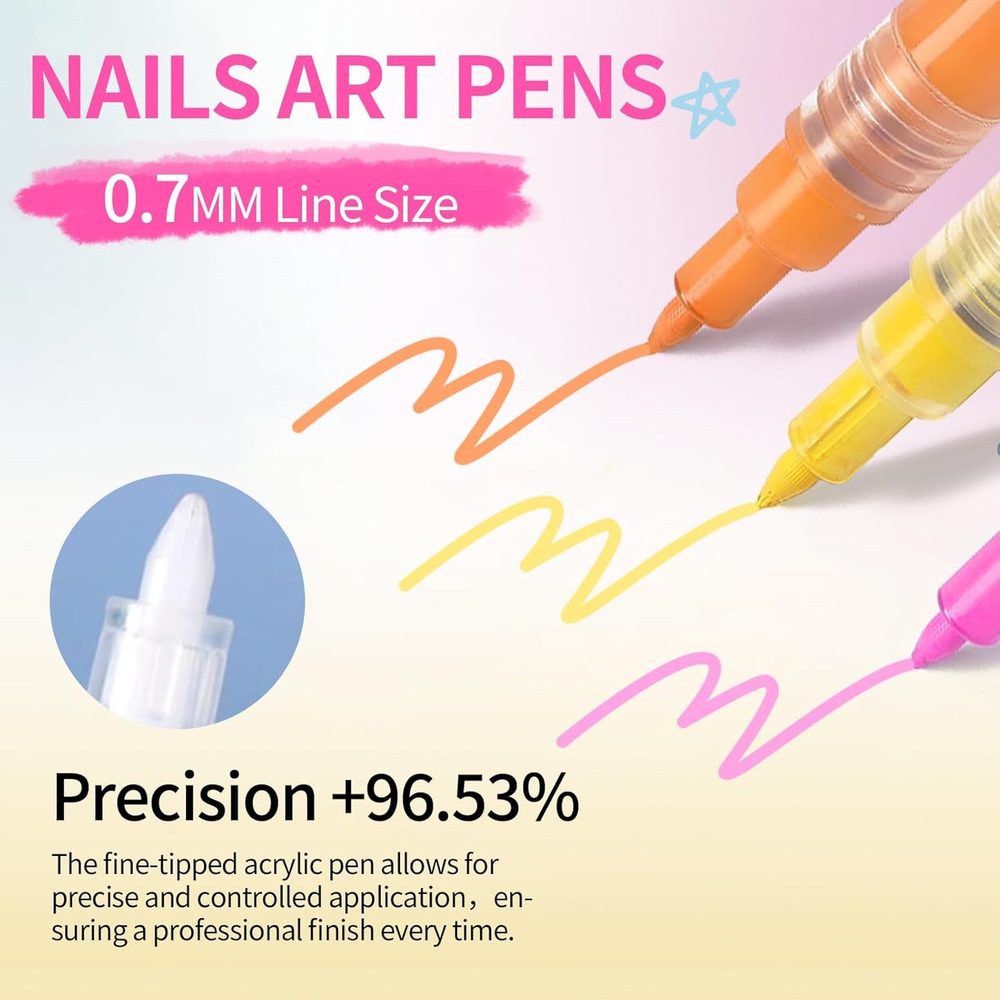 BORN PRETTY Nail Art Pens Set 12 Colors - Halloween Neon Colors 3D Nail Polish Acrylic Paint Pens Quick Dry Nail Markers for Halloween Nail Art Drawing Painting Dotting Liner Pen DIY Manicure Tools-Velvo Beauty