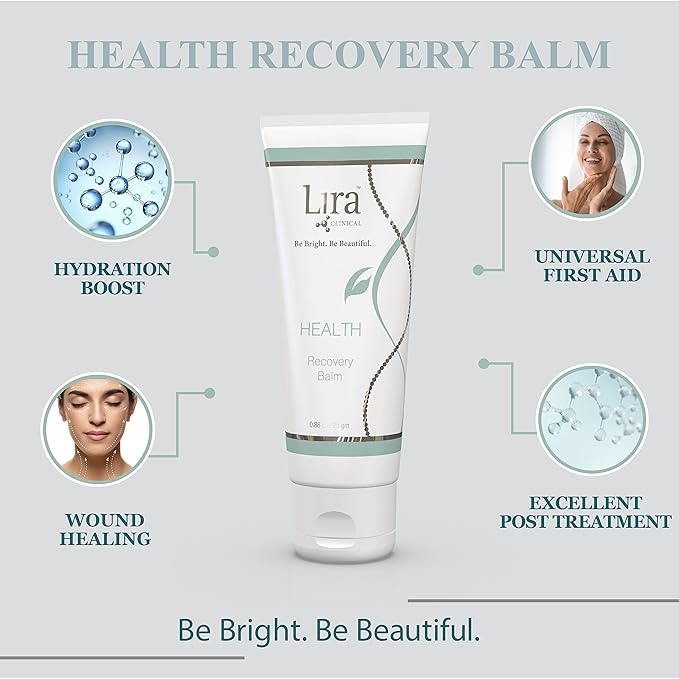 Lira Clinical HEALTH Recovery Balm - Post-treatment Ultra-hydrating Balm - with Aloe Vera, Vitamin A & E - for Normal, Sensitive, Dry Skin - 1 fl oz-Velvo Beauty
