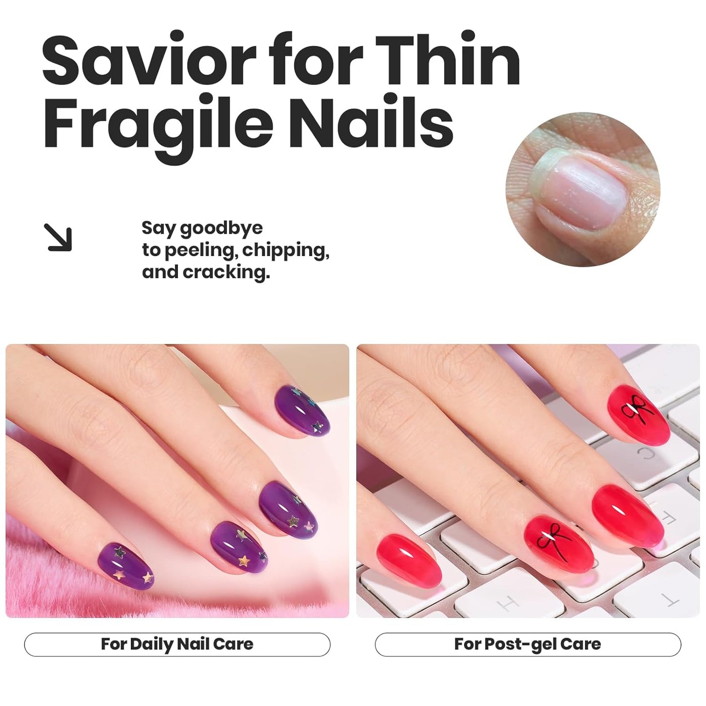 Beetles Christmas Nail Polish Set, 6 Colors Quick Dry Jelly Nail Polish Kit, Winter & Fall Sheer Jelly Syrup Nails Enchanted Night Gifts for Women Salon DIY Manicure Kit-Velvo Beauty