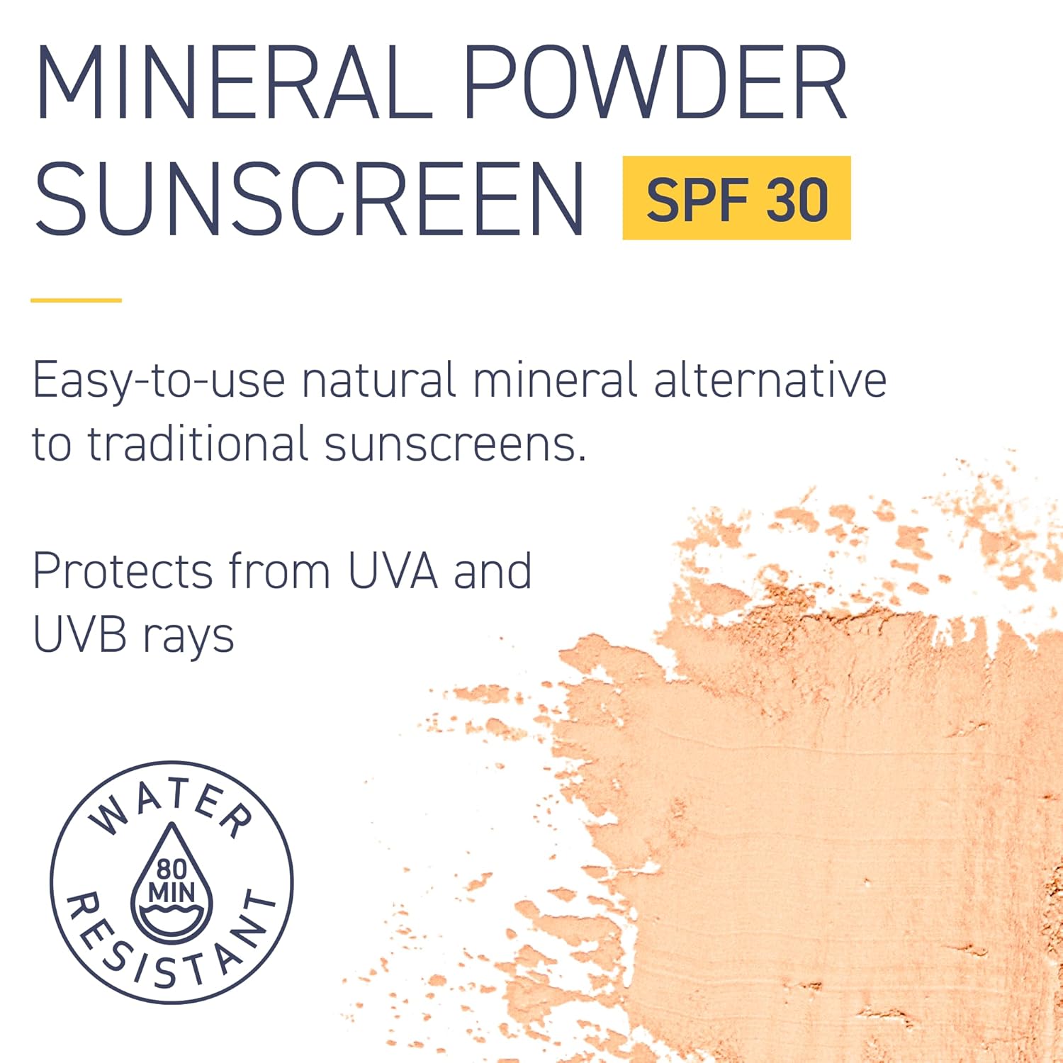 Brush On Block SPF 30 Mineral Powder Sunscreen, Touch of Tan, Refillable, Broad Spectrum, Water Resistant Face Protection, For All Skin Types, Subtle Hint of Color, Reef Friendly, Mfg in USA-Velvo Beauty