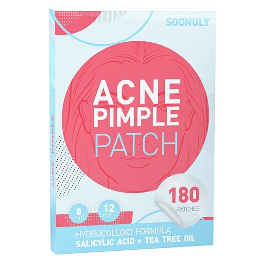Pimple Patches for Face - 180 Hydrocolloid Acne Pimple Patches Salicylic Acid with Tea Tree Oil for Zit Blemish Spot Covers Invisible Pimple Stickers Not Tested on Animals-Velvo Beauty
