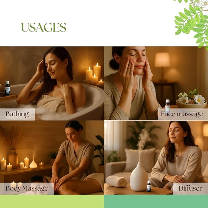 Roots & Above Pure Natural Frankincense Oil 1.01 oz/30ml for Diffusers, Hair, Skin Care, Face, Body, Massages & Soap and Candle Making-Velvo Beauty