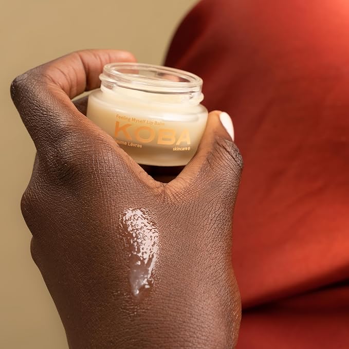 KOBA Feeling Myself Lip Balm - For Women & Men - Hydrating Lip Balm - Normal to Dry Chapped Lips - Citrus, Woody, Fruity - Natural - Vegan - Safou Oil - Shea Butter - Sweet Almond Oil (0.47 Oz)-Velvo Beauty