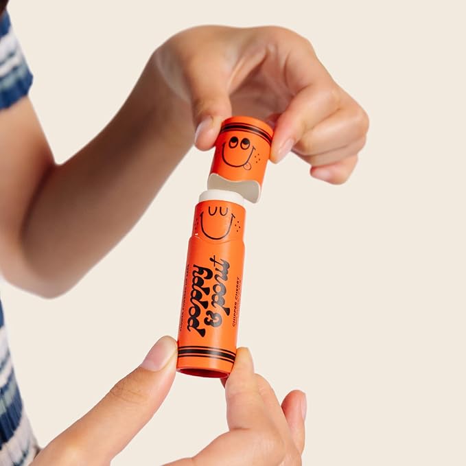 Poppy & Pout Kids Jumbo Lip Balm | All Natural Lip Balms & Moisturizers | Hydrates with Beeswax, Vitamin E, Organic Coconut Oil | Cruelty-Free | Lip Balm in Recyclable Cardboard Tube (Chipper Cherry)-Velvo Beauty