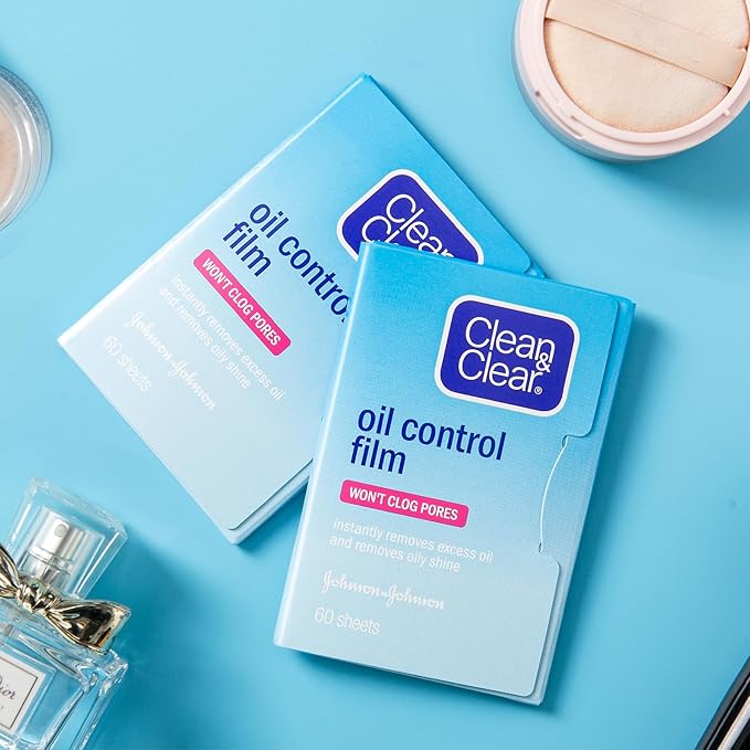 Oil Blotting Sheets From China Replacment for Clean&Clear Oil Absorbing Sheets,2 Pack(total 120sheets) Oil Control Film for Face,High-performance Handy Face Blotting Paper for Oily Skin-Velvo Beauty