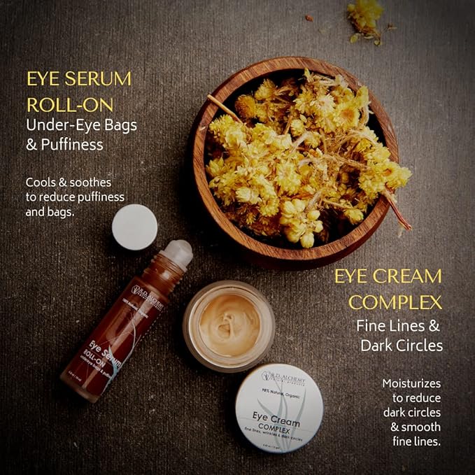 RD Alchemy - Natural & Organic Eye Cream Complex - Best Eye Cream for Dark Circles, Wrinkles, & Eye Bags. Anti Aging Retinol & Peptides Lighten Dark Circles & Smooth Fine Lines & Crow's Feet-Velvo Beauty