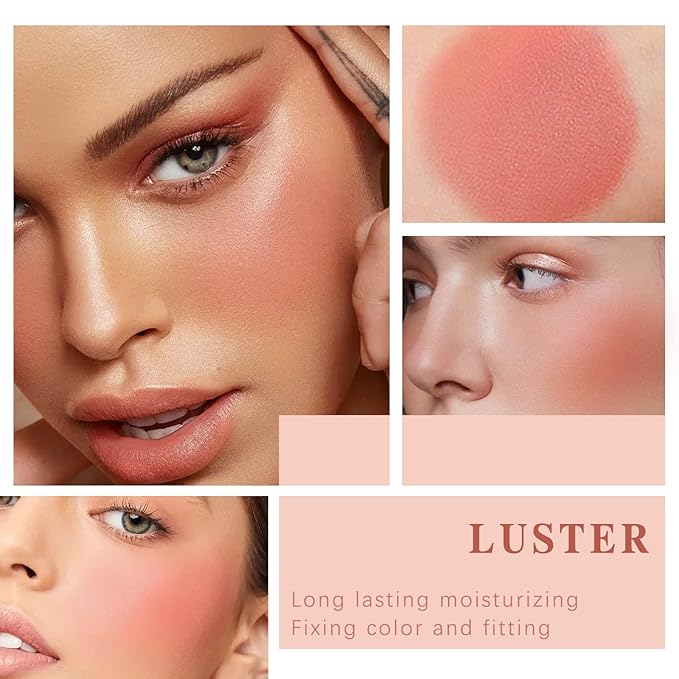 Cream Blush Stick for Cheeks Makeup,Waterproof Blush Face Stick Multi-Use Lip and Cheek Tint,Matte Finish Lightweight Easy to Blend Natural Cream Blusher Makeup for All Skin Tones-Coral Red-Velvo Beauty