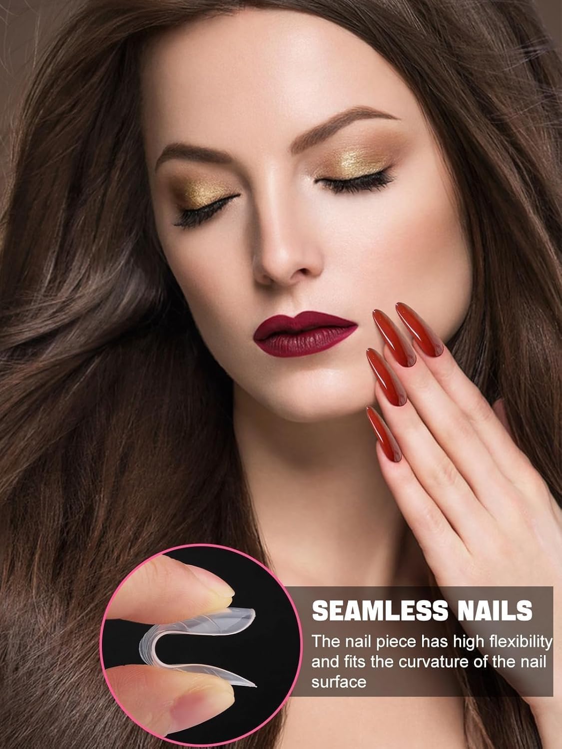 TOROKOM Poly Extension Gel Dual Nail Forms Nail Forms, 120Pcs Full Cover Coffin Nail Molds 12 Sizes for Gel Manicure Nail Art Design Salon&DIY-Velvo Beauty