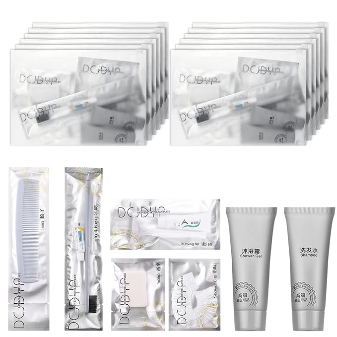 Hygiene Kit, Hygiene Kit Bulk, Individually Packed,The Travel Hygiene Kit Is Fully Equipped, Convenient For Personal Washing, Convenience Kits Suitable For Hotel, Home, Camping, Travel ( Pack-25)-Velvo Beauty