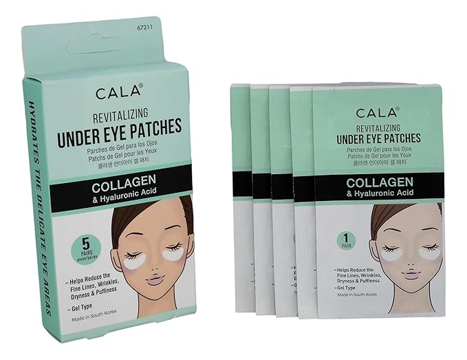 Cala REVITALIZING UNDER EYE PATCHES COLLAGEN AND HYALURONIC ACID-Velvo Beauty
