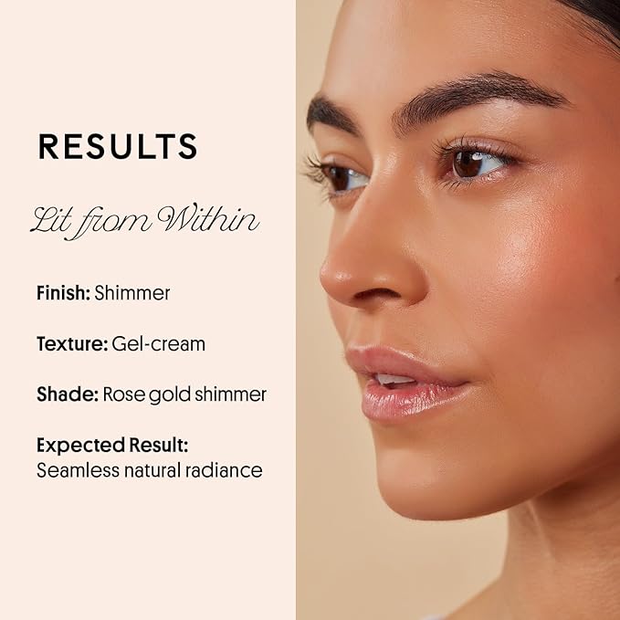 Winky Lux Cheeky Rose Liquid Highlighter, Gel Cream Blush Wand, Blendable & Buildable Pigment, Long Lasting Weightless, Nova-Velvo Beauty