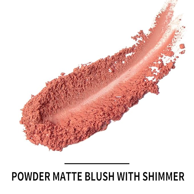 Boobeen Powder Blush Matte Blush, Highly Pigmented Beauty Cream Blush Palette for Create A Natural Cheek Flushed Look, Rich Colors-Velvo Beauty