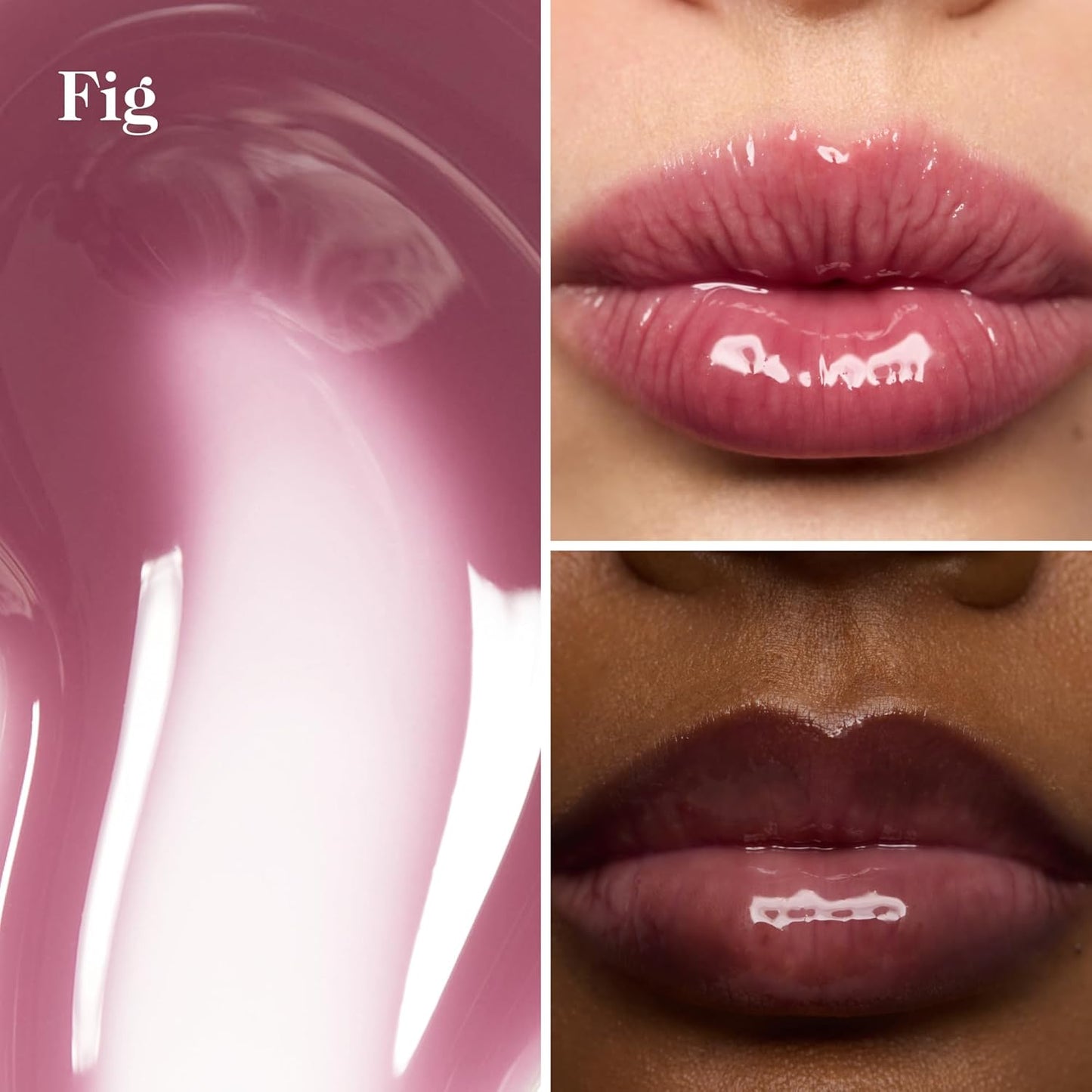 goop Beauty Hydra-Barrier Gel Gloss | Hydrating Lip Gloss to Moisturize & Plump Lips | Hyaluronic Acid & Vitamin E | Fig - Sheer Aubergine | 0.13 oz-Velvo Beauty