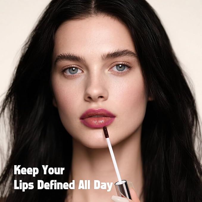 KIMUSE Peel Off Lip Liner Stain, Long Lasting Lip Tint Stain, Waterproof, Transfer-Proof, Highly Pigmented Color Lip Stain Liner, Matte Finish-Velvo Beauty