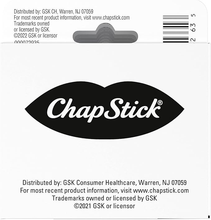 ChapStick Classic Medicated Lip Balm Tubes, Chapped Lips Treatment and Skin Protectant - 0.15x12 Oz-Velvo Beauty