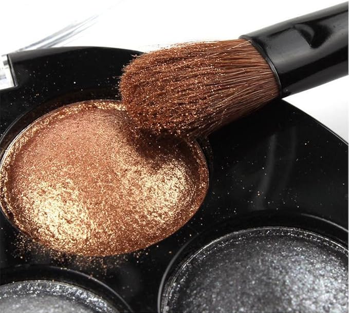 Mallofusa 5 Colors Professional Eye Shadow Palette Eyeshdow Powder Metallic Shimmer Fashion Eye Makeup Charming Highlight Look (Taupe Craze) 4.7oz-Velvo Beauty