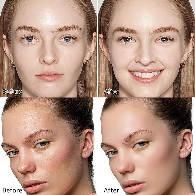 Air Cushion CC Cream Mushroom Head Foundation - Moisturizing BB Creams Foundation, Long-Lasting Waterproof Matte Concealer for Even Skin Tone (Nude, 1 PCS)-Velvo Beauty