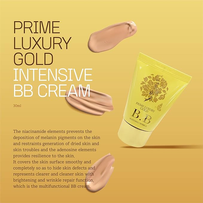 YEDAM YUN BIT Prime Luxury Gold Women Skin Care Set With Skin, Emulsion, Cream, BB Cream,Wrinkle Care Nourishing And Moisturizing, Calming Korea Cosmetics-Velvo Beauty