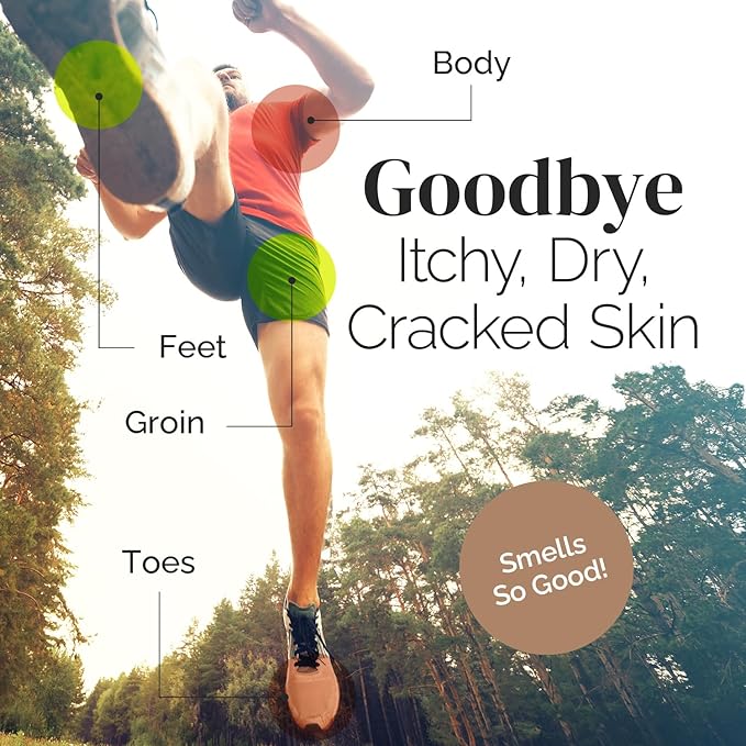 Tea Tree Oil Balm, Extra Strength, Pair Well with Jock Itch Cream, Spray, Athletes Foot, Ringworm Cream for Human, Rash Cream, Fast Acting for Dry, Itchy Skin, Plant Powered Wonder Balm-Velvo Beauty