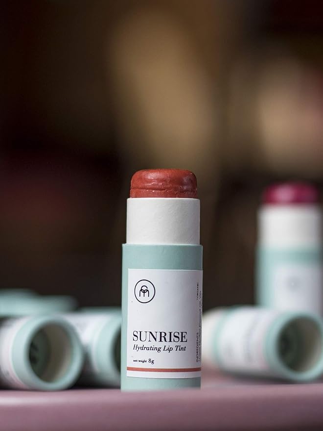 Coconut Matter Lip Balm – Handmade Vegan Coconut Lip Balm with Orange Red Tint - Hydrating Lip Balm with Natural Coconut Oil, SUNRISE-Velvo Beauty