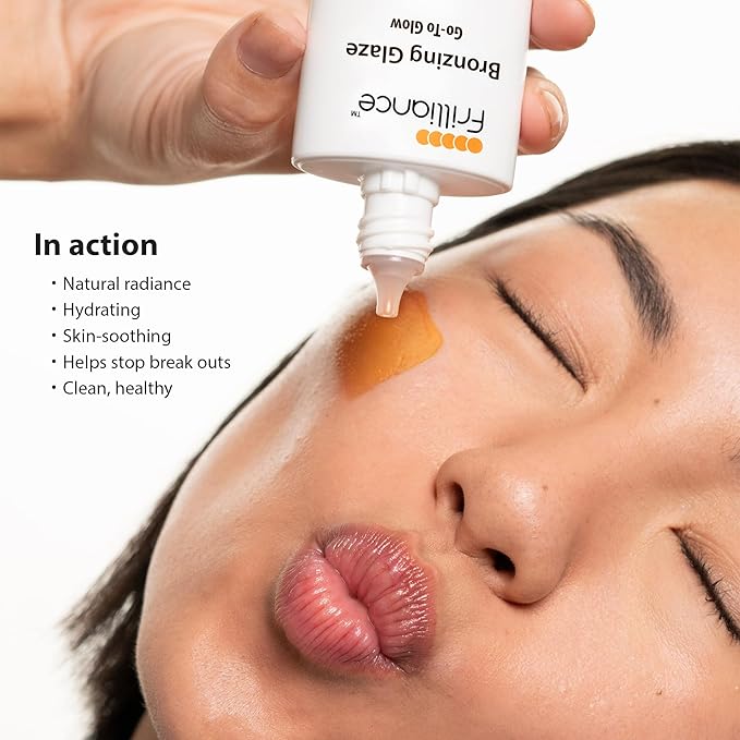 Frilliance Hydrating Go-To Glow, Bronzing Glaze Drops, Cruelty-Free Hypoallergenic for Teens of All Skin Types, 30 ml / 1 fl oz-Velvo Beauty