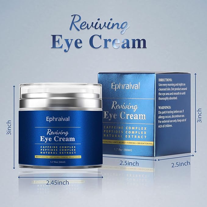 Men's Eye Cream, Eye Cream for Dark Circles and Puffiness, Anti-aging Caffeine Eye Cream for Men, Brightens, Reduces Puffiness, Dark Circles, and Fine Lines, Eye Treatment for Men Women-Velvo Beauty