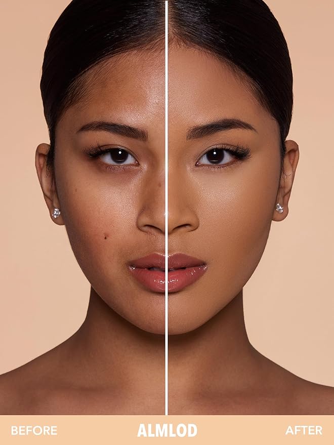 SHEGLAM SKin-Focus Full Coverage Powder Foundation Oil-Control Lightweight Face Pressed Powder Makeup-Almond-Velvo Beauty