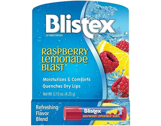 Blistex Raspberry Lemonade Blast Lip Protectant - 0.15oz Value Pack of 12-Velvo Beauty
