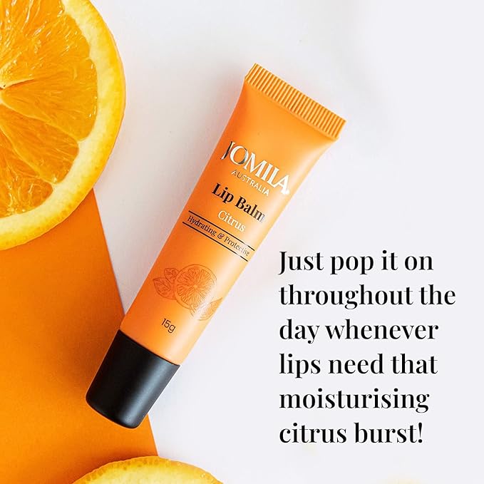 Citrus Lip Balm 15g for Dry Lips, With Lanolin, Lip Care, Improved formula, For Men and Women, 15g-Velvo Beauty