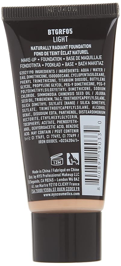 NYX PROFESSIONAL MAKEUP Born To Glow Naturally Radiant Foundation, Medium Coverage - Light-Velvo Beauty