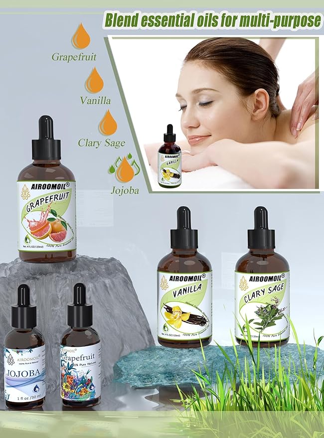 Vanilla Bean Essential Oil Warm Scented Oils Perfume Air Freshener Diffuser Candle Making Aroma Refill Wick Scent Skin Fragrance Oil 4 Fl Oz-Velvo Beauty