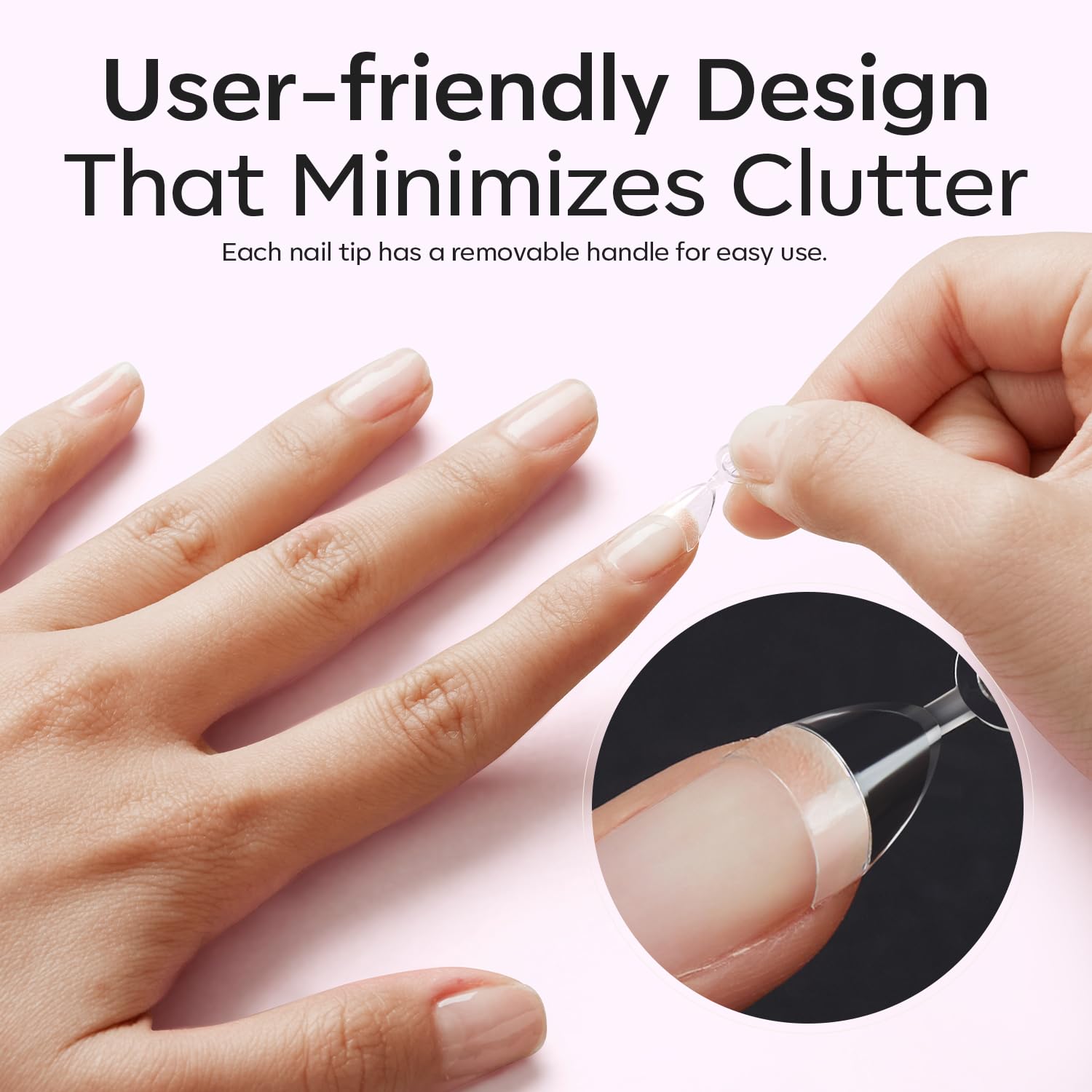 Modelones Extra Short Almond Fake Nail Tips - 510Pcs Half Cover Gel Tips Pre-shaped Clear Acrylic Gel Kit False Press on Nails for Extension DIY Salon 15Sizes-Velvo Beauty