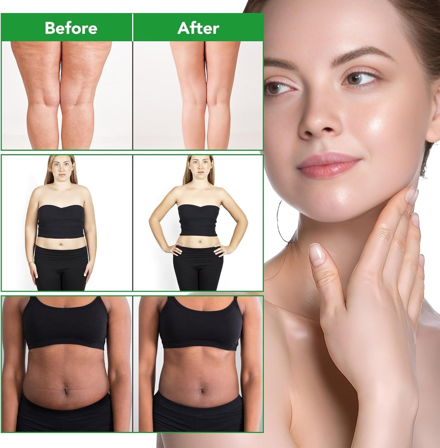 Body Oil Naturals Anti Cellulite Massage Oil, for Skin Tightening, Massage Oil for Massage Therapy Assists with Firming, Moisturizes Skin -8.46 fl.oz-Velvo Beauty