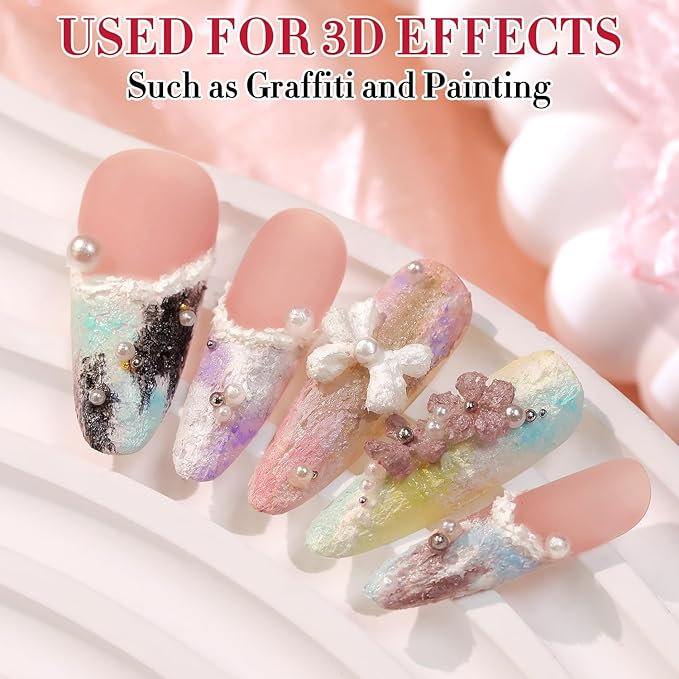 Double Rhythm 3D Nail Gel Solid Sculpting Gel for Nail Art Non-Sticky Hard Gel for Building Carving Molding Nail Extension Soak Off UV/LED Salon Home DIY 0.5 Oz (Gypsum Silver Gray)-Velvo Beauty