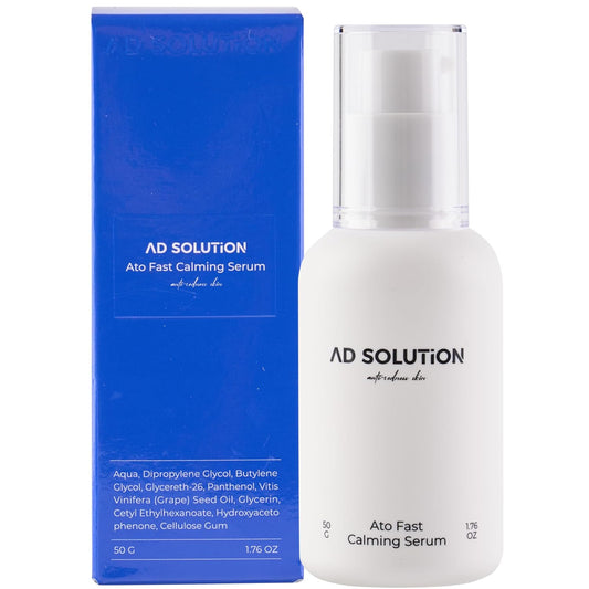 Ato Fast Calming Serum for Sensitive & Eczema-Prone Skin Instant Relief from Itch, Redness & Flare-Ups Powered by Cica & Panthenol 1.69 Fl Oz-Velvo Beauty