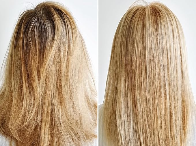 GK HAIR Global Keratin Leave In Bombshell Purple Cream (3.4 Fl Oz/100ml) Conditioning Smoothing Moisturizing Hydrating Frizz Control for Blonde Damaged Hair Removes Yellow Brassy Tones Flyaways-Velvo Beauty