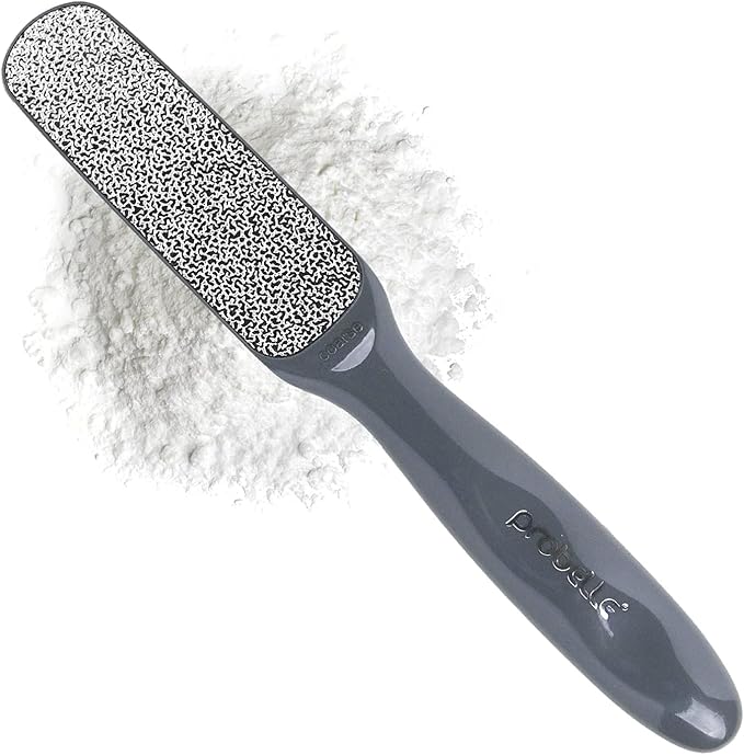 Probelle Double Sided Multidirectional Nickel Foot File Callus Remover - Immediately Reduces calluses and Corns to Powder for Instant Results, Safe Tool (Dark Grey)-Velvo Beauty