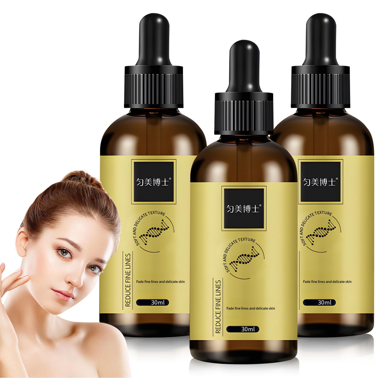 3 Pcs Anti-wrinkle Firming Serum, Anti-Aging Essence, Firm and Plump Face Serum, Anti-Aging & Wrinkles Lifting & Firming Essence, Hydrate & Moisturize, Reduce Fine Lines And Wrinkles-Velvo Beauty