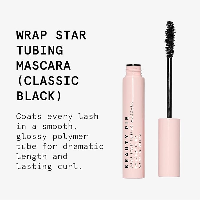 Wrap Star Tubing Mascara For Lenghtening & Curling & A Smudge-Proof & Flake-Proof Finish (Classic Black)-Velvo Beauty