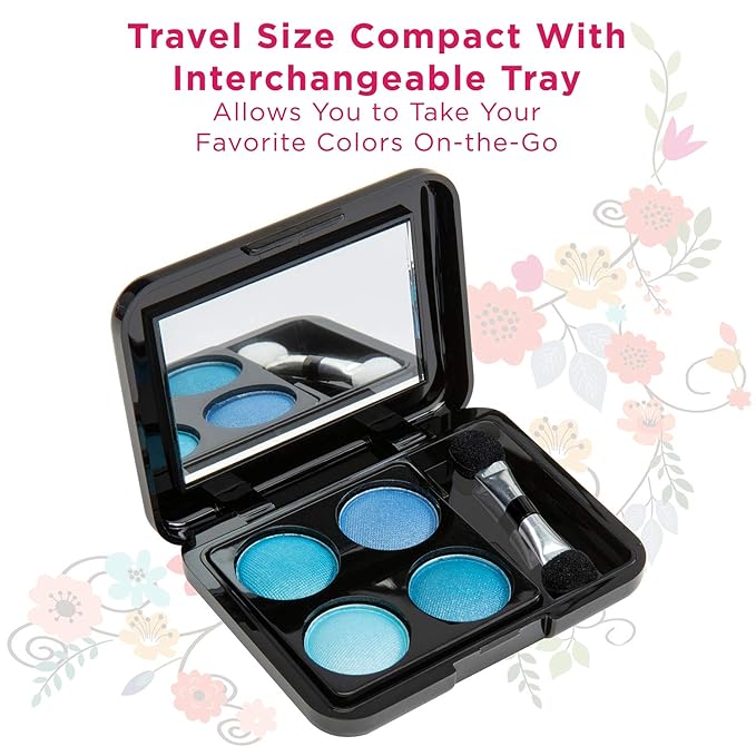 Makeup Kit Set - 32 Eye Shadows 6 Lip Glosses 2 Lip Gloss Wands 2 Lipsticks 1 Face Powder Duo 1 Blush Powder Duo 1 Mascara - Case with Carrying Handle-Velvo Beauty