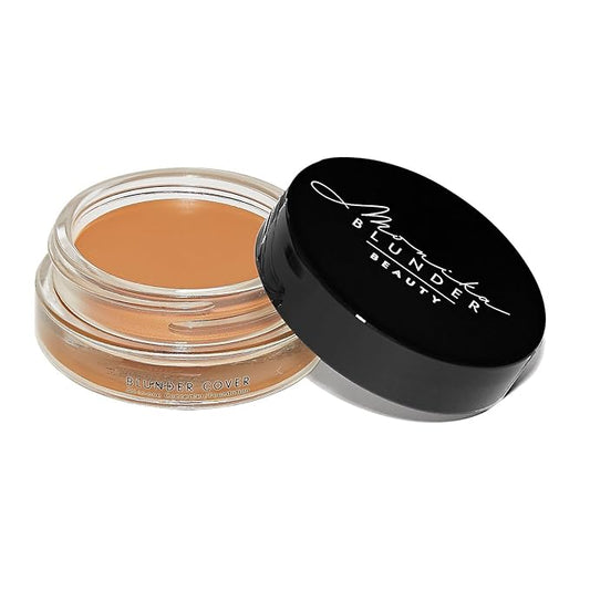 Monika Blunder Beauty - Blunder Cover Foundation Concealer - Shade: 5.5 - Fünf.5 - Medium/Deep, Warm Yellow Undertones - Clean Beauty, All-In-One, Cruelty-Free, Vegan - 0.62 oz-Velvo Beauty