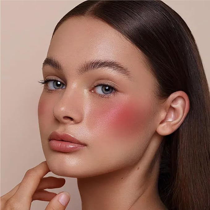 Blush Stick, Cream Blush Stick for Cheeks & Lips, Blendable Long-Lasting Multi-Use Contour Stick & Highlighter Makeup (#2 HOT RED)-Velvo Beauty