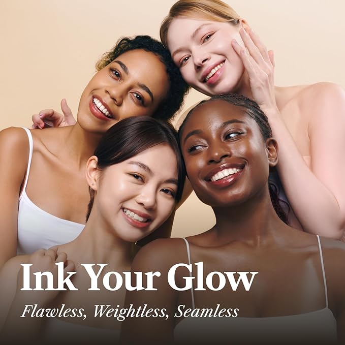 THE FACE SHOP Ink Lasting Liquid Foundation, Full Coverage, 72‑Hour Wear Semi‑Matte Finish, Makeup with Bakuchiol, C110 Apricot Beige, 0.84 Fl. Oz.-Velvo Beauty